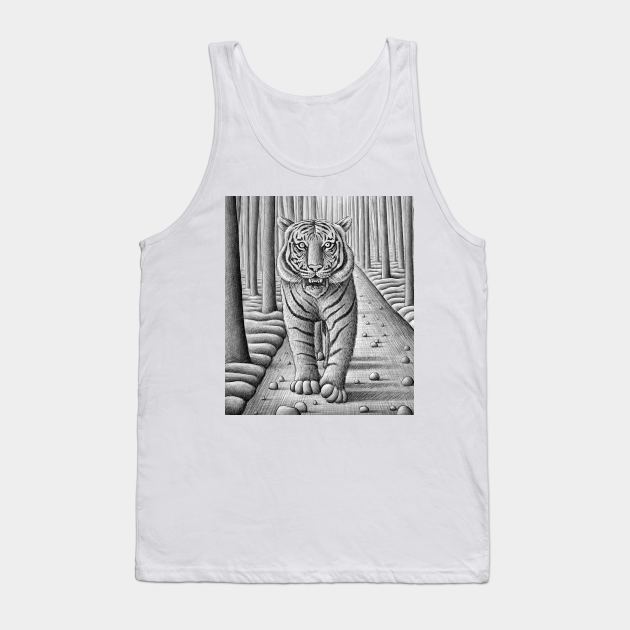 Tiger Tank Top by benheineart